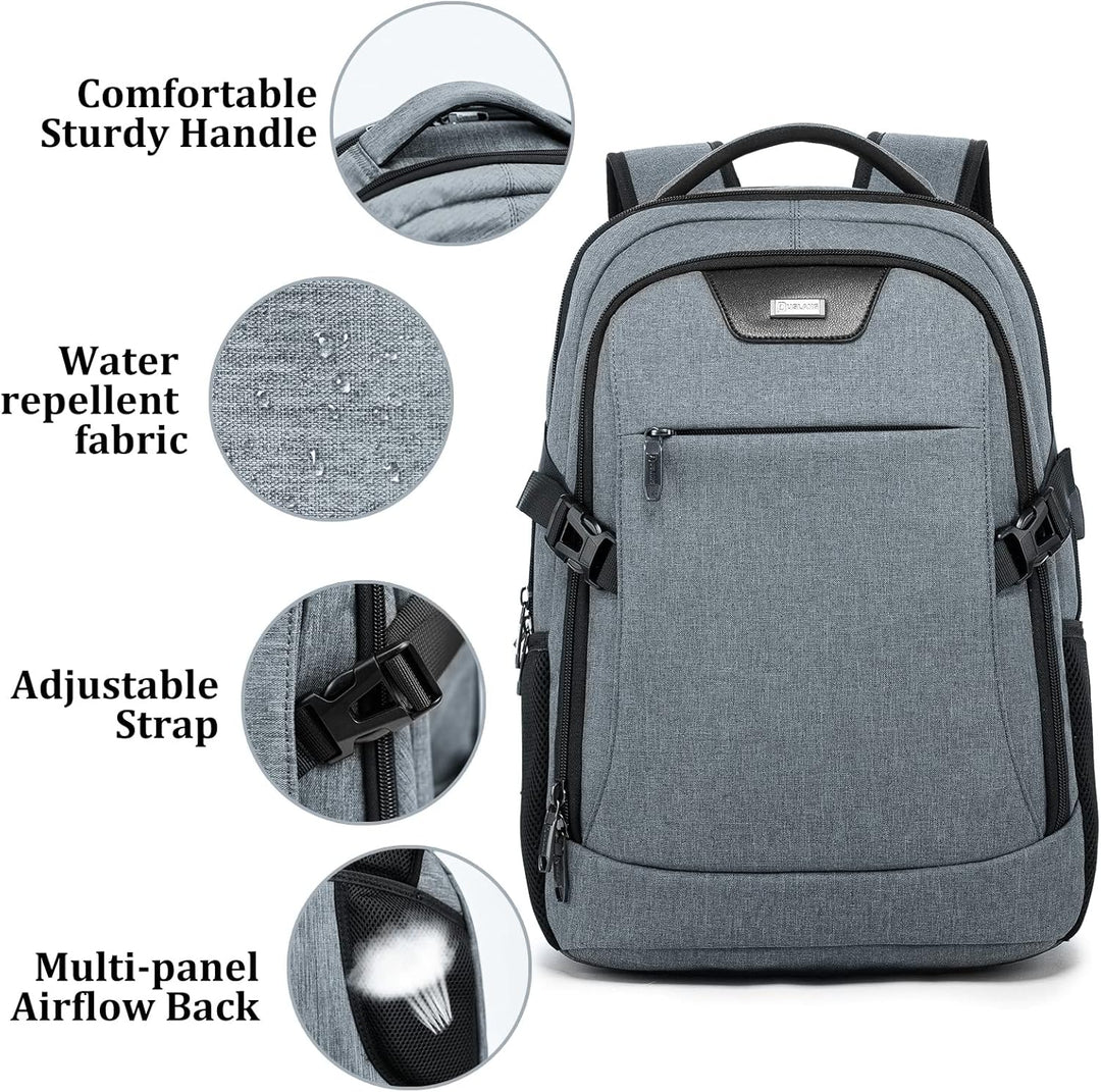 DUSLANG Mochila de viaje para computadora portátil de trabajo con p...