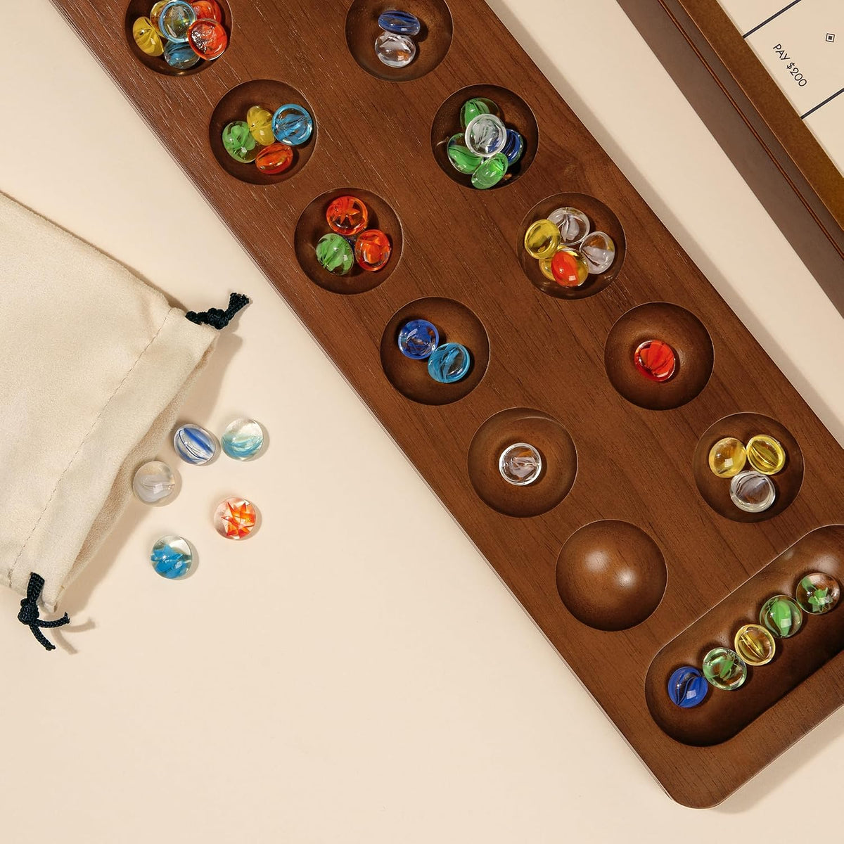 WS Game Company Monopoly, Sorry! y Mancala Premium 3 en 1 Juego de mesa