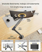 monTEK Brazo de monitor de aluminio para pantallas de 17-40", 26.4 libras