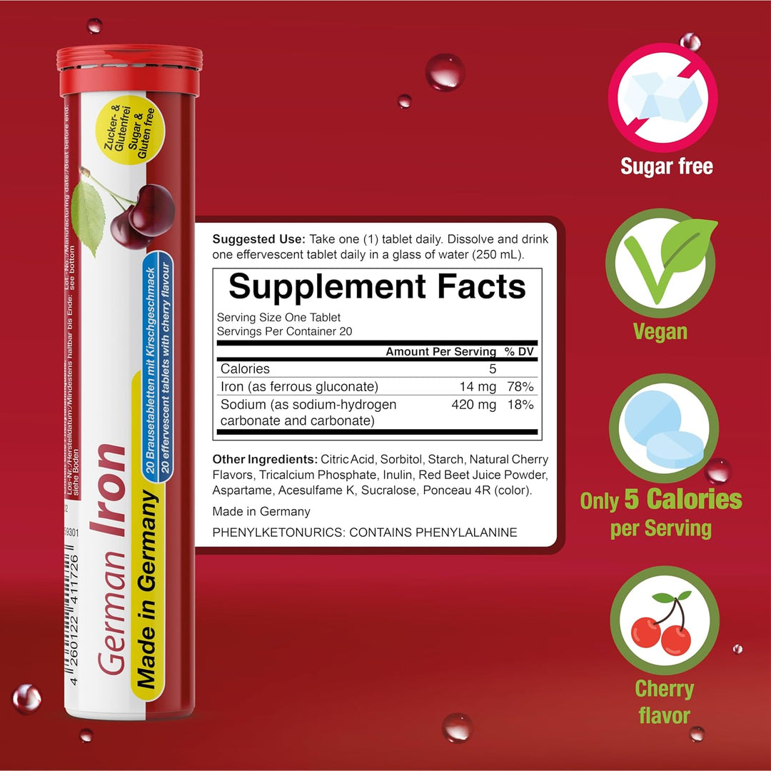 T&D Vitamina alemana, minerales \u2013 240 tabletas efervescentes v...