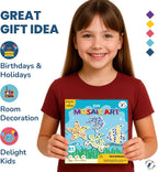 Little Jupiter Kit de mosaico de bricolaje – Construye 4 piezas diferentes de arte de mosaico marino – Las artes y manualidades perfectas para niñas y niños de 8 a 12 años – Actividad de juego de arte para niños para cumpleaños, Navidad, vacaciones y más