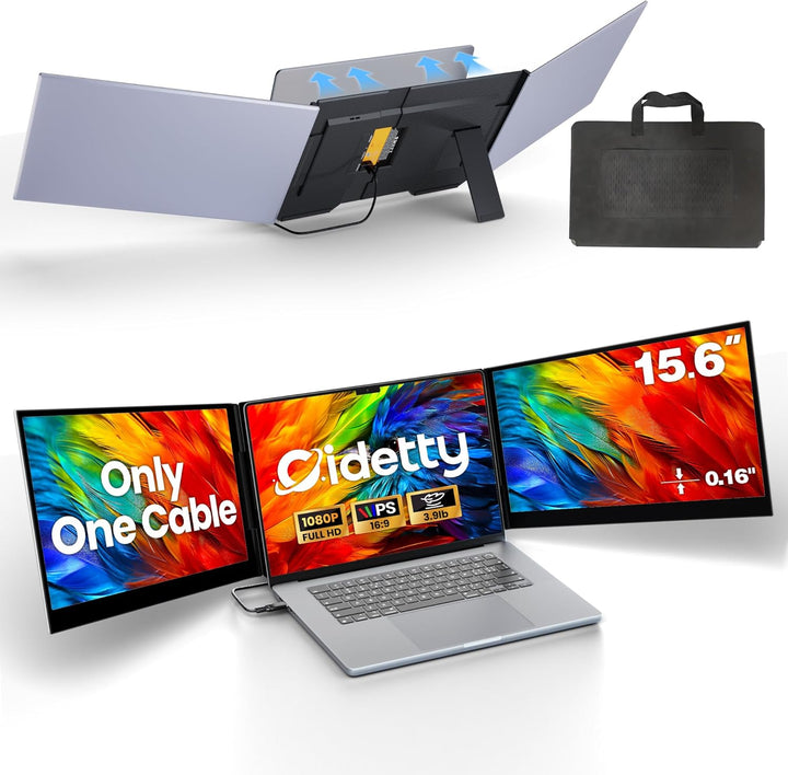 CIDETTY Extensor de pantalla portátil con conexión de cable, monito...