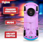 Playbees Juguete de coche transparente iluminado juguetes