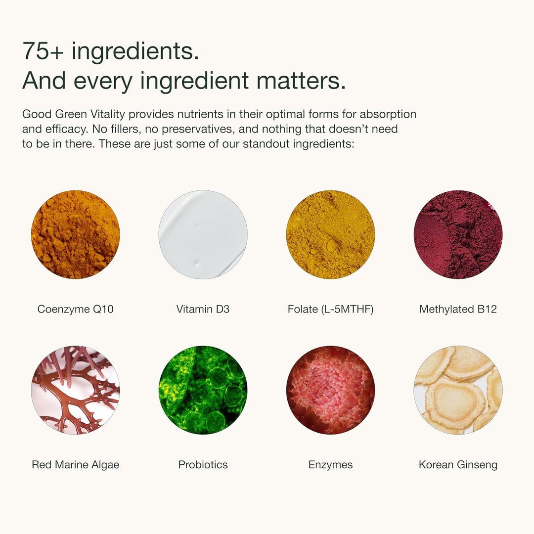 Nuzest Greens Powder Good Green Vitality - Vitaminas, minerales y s...