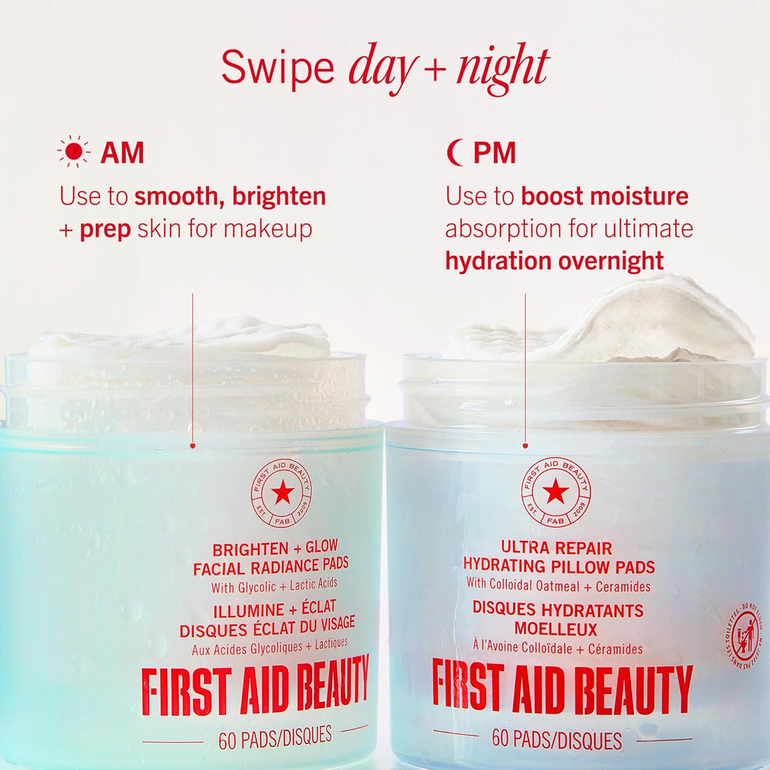 Almohadillas de tratamiento facial diario de belleza de primeros au...