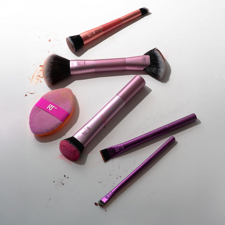 Real Techniques Big Blends Energy Brush + Kit de Esponja de Doble C...