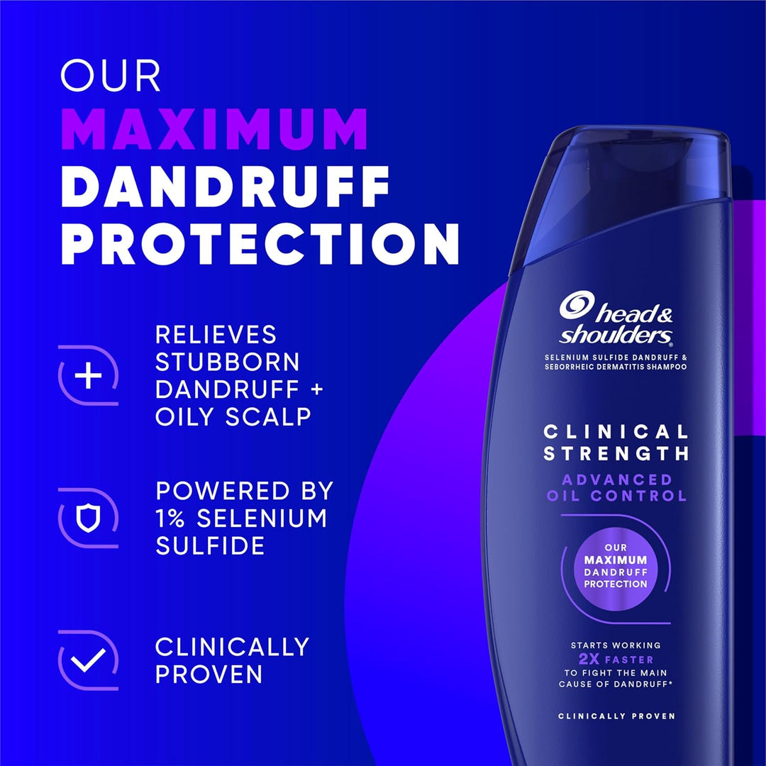 Head &amp; Shoulders Champú anticaspa, paquete doble de control de...