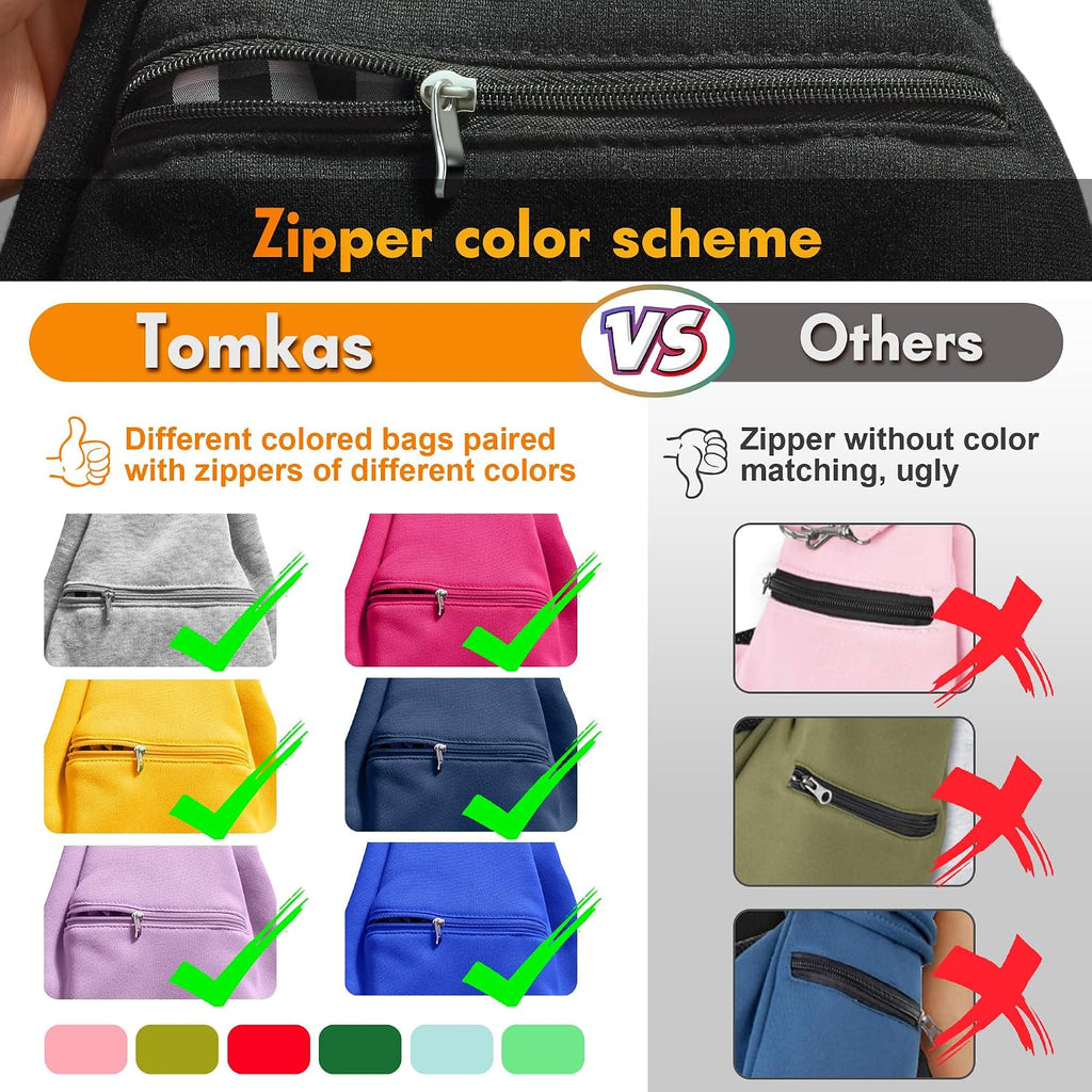 Tomkas Transportador de Cabestrillo para Perros Pequeños – Bolsillo con cremallera y correa ajustable – para mascotas de 3 a 10 libras (morado claro)