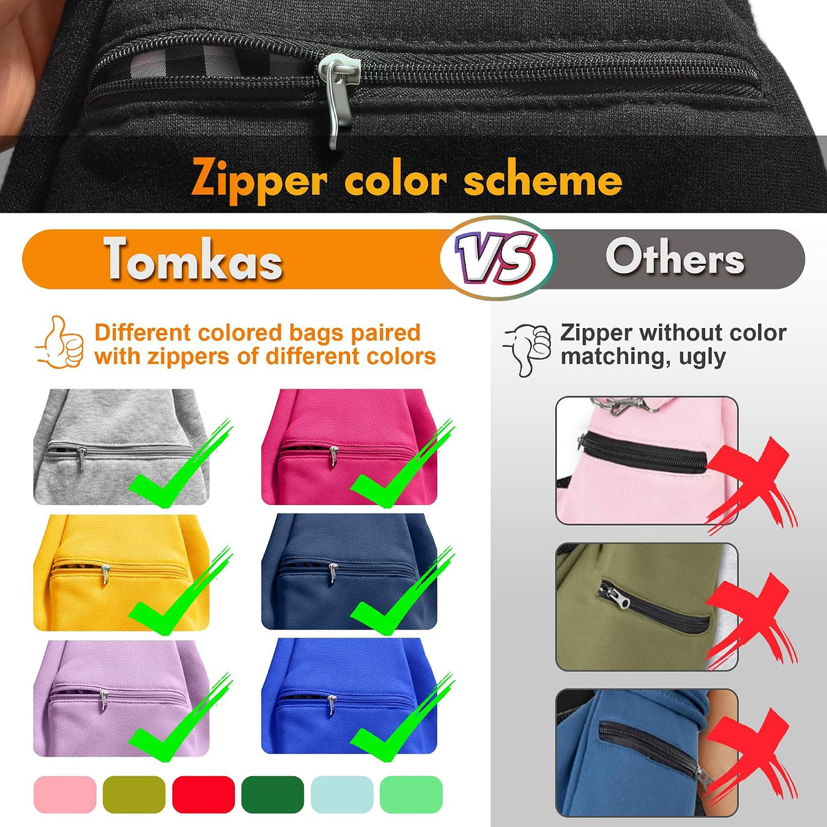 Tomkas Transportador de Cabestrillo para Perros Pequeños – Bolsillo con cremallera y correa ajustable – para mascotas de 3 a 10 libras (morado claro)
