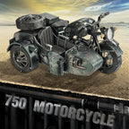 Piececool - Rompecabezas 3D para adultos, kits de construcción de modelos de metal de motocicleta con sidecar para tiempo en familia, artes y manualidades de sidecar para armar uno mismo, los mejores