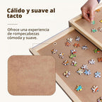 Mesa de rompecabezas con patas, 2 cajones y 6 bandejas de