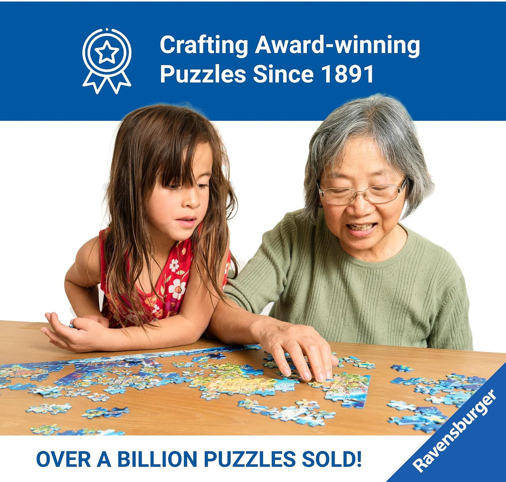Ravensburger - Church Lane - Rompecabezas de 1000 piezas - Encantadora iglesia de pueblo inglés - Imágenes brillantes y pacíficas - Enmarcable - Calidad premium - Rompecabezas para adultos