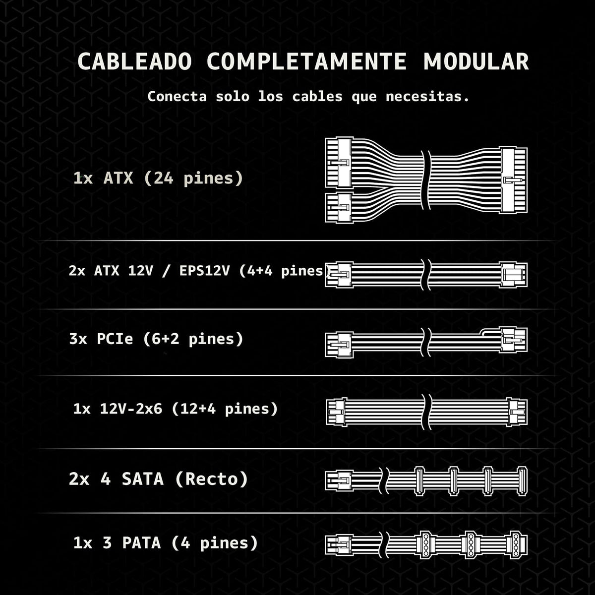CORSAIR Fuente de alimentación RM850x ATX 3.1 PCIe 5.1 750W - Negro...