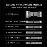 CORSAIR Fuente de alimentación RM850x ATX 3.1 PCIe 5.1 750W - Negro...