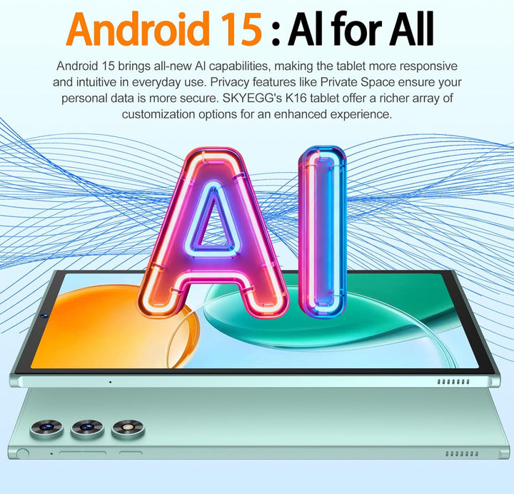SKYEGG 2026 Tableta Android 15 Tabletas de 10.1 pulgadas, 30GB RAM...