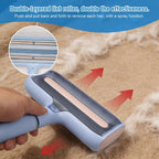 Rodillos para eliminar pelusas de mascotas extra pegajosos con spray de agua, herramienta de eliminación de pelo reutilizable 2 en 1 para muebles, sofá, alfombra, ropa de cama y ropa, incluye