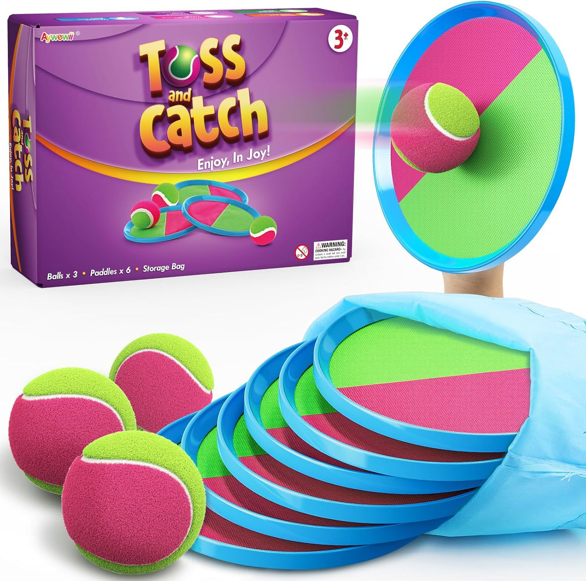 Juego de pelotas para lanzar y atrapar, juguetes al aire libre para playa, piscina y patio
