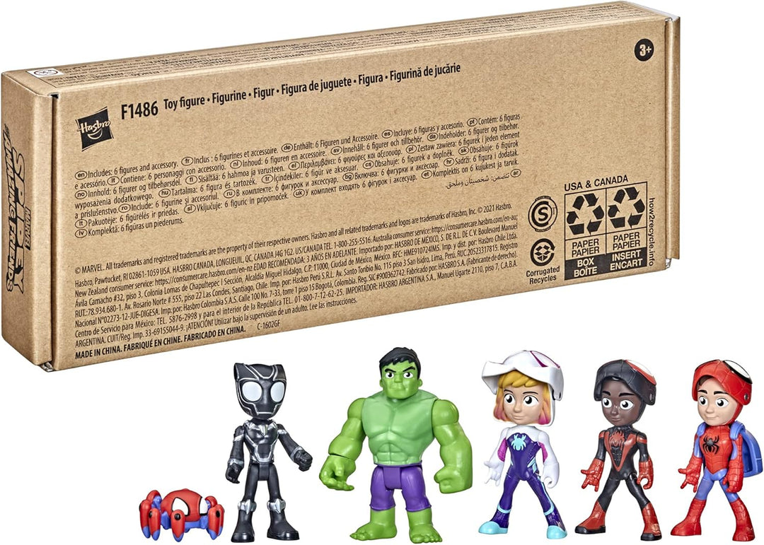Marvel Hasbro - Paquete de figuras de acción de Spidey y sus increí...