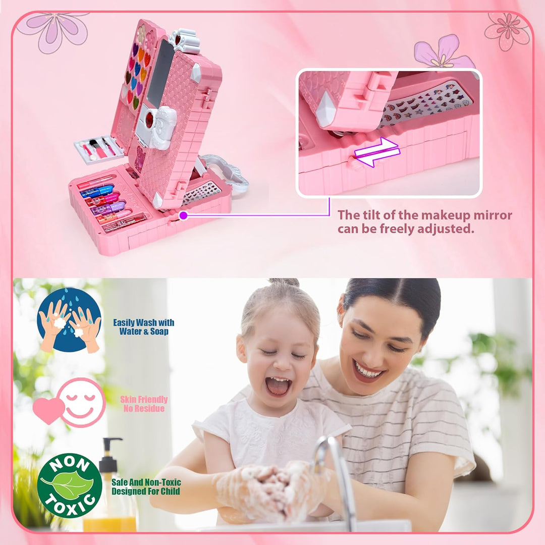 Juegos de maquillaje para niñas \u2013 74 piezas de maquillaje lava...