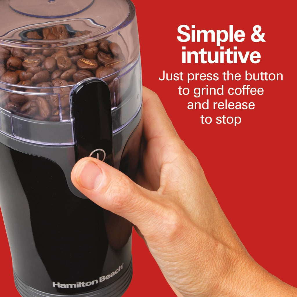 Hamilton Beach Molinillo de café eléctrico Fresh Grind para hasta 12 tazas