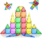 Loolinn Azulejos magnéticos para niños pequeños (mayores de 3 años) - Seguro para niños, certificado de seguridad, remaches reforzados, 100% no tóxico, fuerte magnetismo - Juguete creativo de azulejos