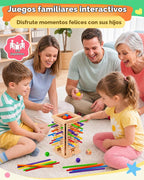 Montessori - Juegos de mesa de madera para niños de 4 a 6 años, juego de