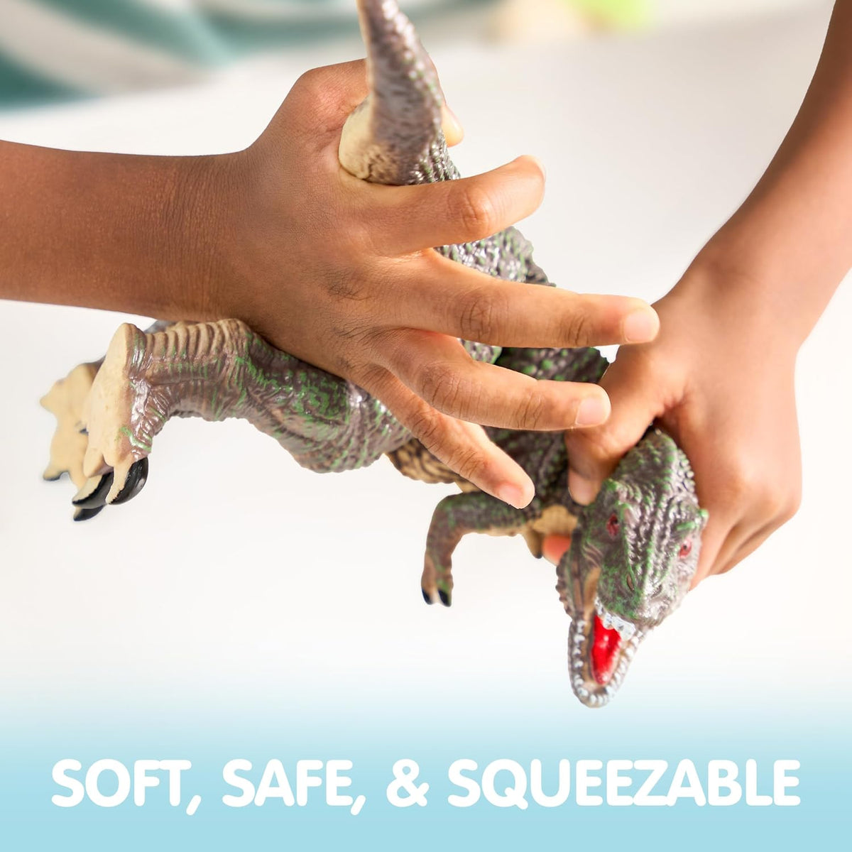 JOYIN Juguetes de dinosaurio grande para niños pequeños, 6 piezas grandes y suaves figuras de dinosaurio con un libro educativo, juguetes realistas jumbo para niños y niñas, regalos de cumpleaños de Pascua para niños de 1, 2, 3, 4, 5 años
