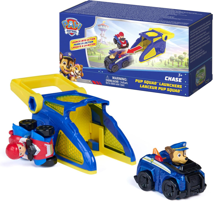 PAW Patrol Chase Pup Squad Launchers con vehículo Ryder