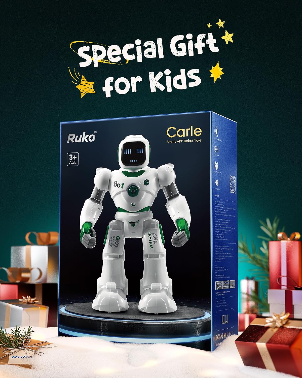 Ruko Robot verde 1088 y cargador USB C PD65W