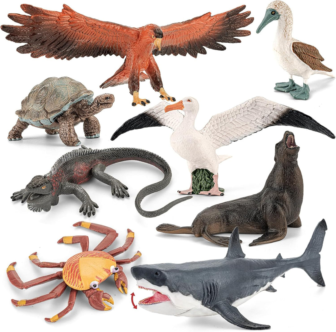 THINKBAY Juguetes de figuras de animales árticos \u2013 16 figuras...