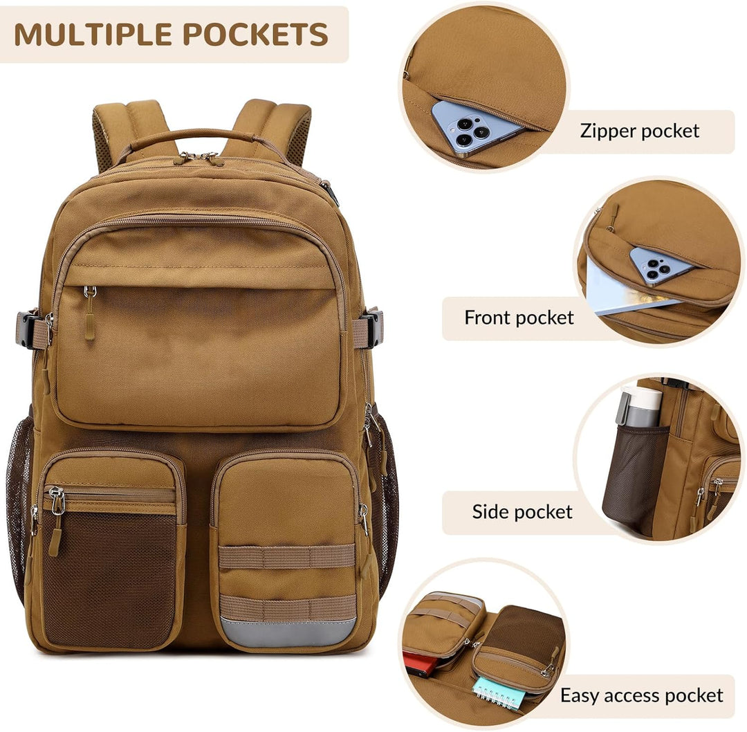 Lohol Mochila resistente al agua con bolsillos multifuncionales par...