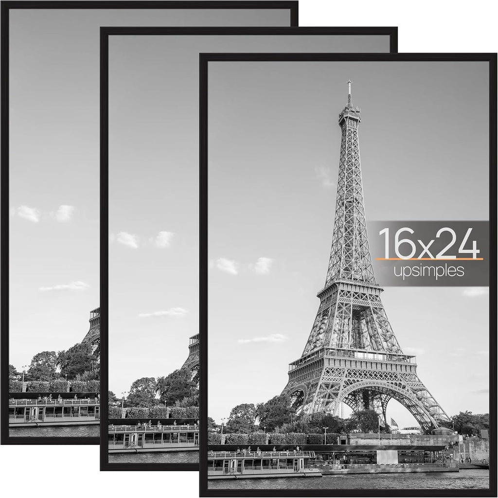 upsimples Marco para póster de 16 x 24 pulgadas, fácil de colocar, negro