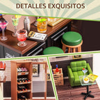 Rolife - Set de construcción de casa de plástico en miniatura de bricolaje con LED, juguetes de juego adecuados para figuras mini, juguetes de construcción, kit de diorama, regalos para adolescentes y