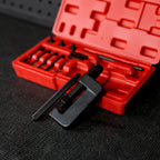 ABN Kit de herramientas para romper cadenas con estuche de almacenamiento, herramienta de extracción de remaches y eslabones de cadena de rodillos para cadenas de 35 a 630 motocicletas, bicicletas,