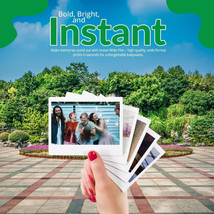 Fujifilm Película instantánea ancha Instax (40 exposiciones) + álbu...