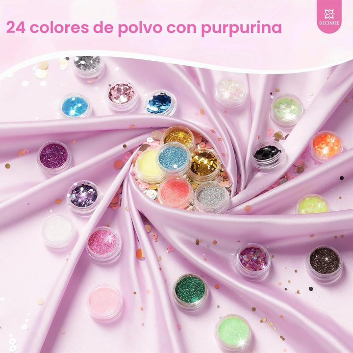 Kit de uñas para principiantes con todo: conjunto profesional de po...