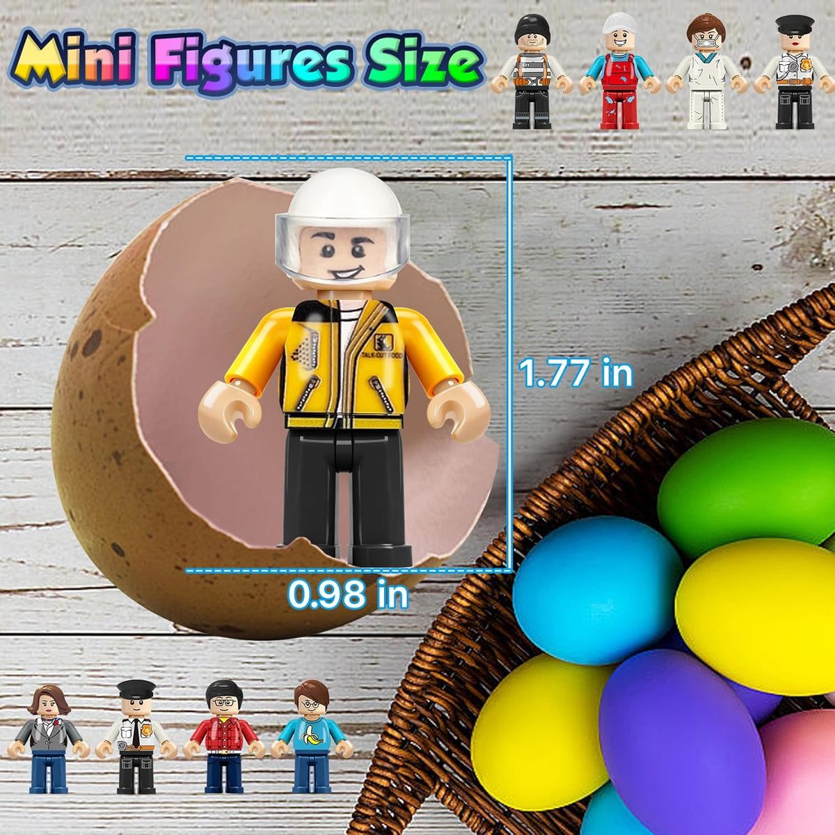 4BEE 24 piezas Mini Figuras de Bloques de Construcción