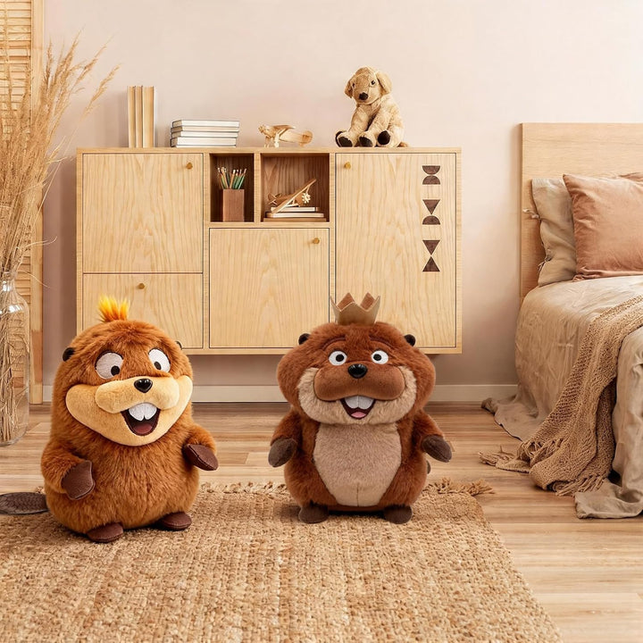 2 juguetes de peluche Hoppers, peluches de Mabel &amp; King George...