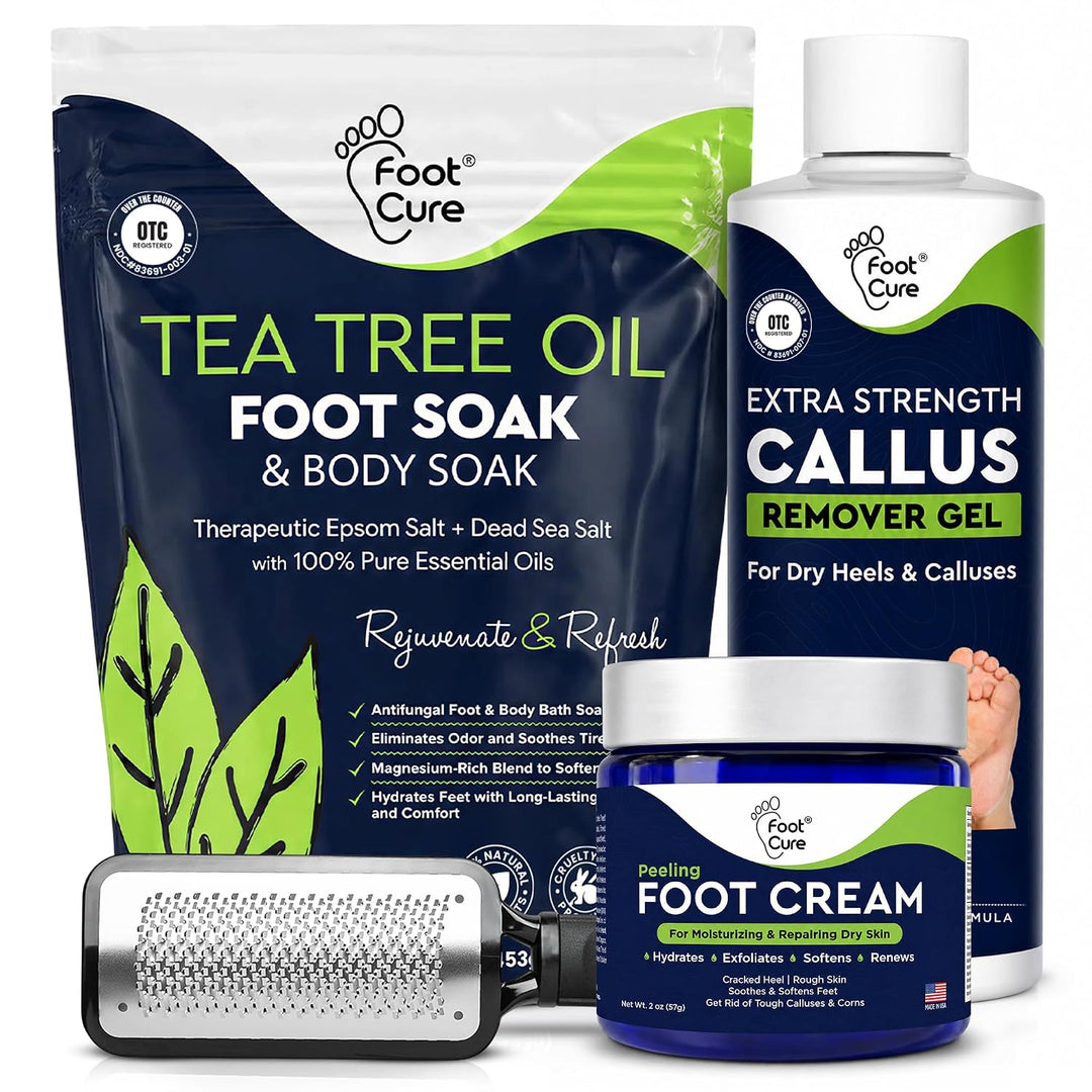 FOOT CURE Juego de pedicura exfoliante y removedor de callos \u2013...