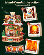 Rolife Kit de casa en miniatura de Navidad, caja de música, decoración de