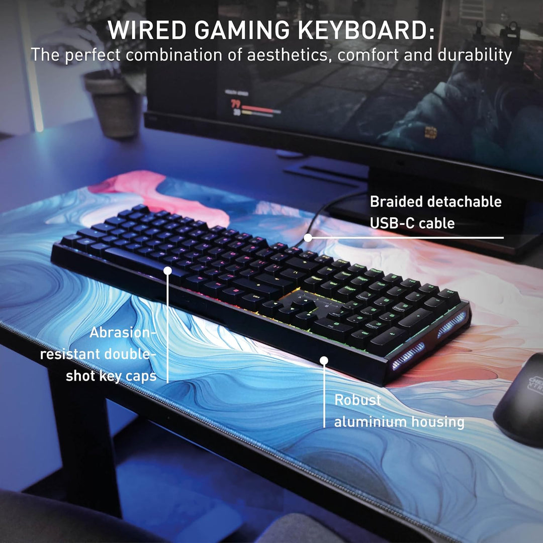 CHERRY XTRFY MX 3.1, Teclado mecánico para juegos con cable, carcas...