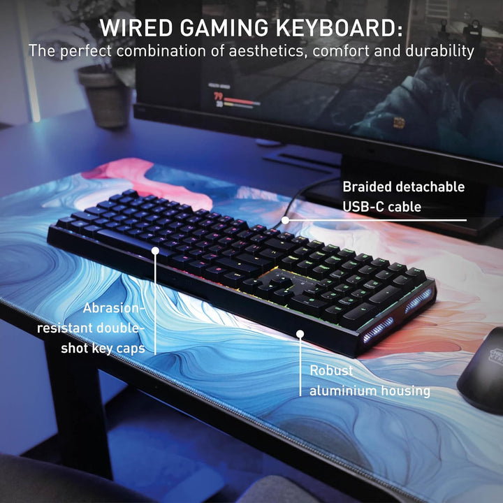 CHERRY XTRFY MX 3.1, Teclado mecánico para juegos con cable, carcas...