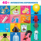 4M Kit de descubrimiento científico para niños de 8 a 12 años – Más de 50 experimentos STEM en física, química, magnetismo y ciencia de burbujas, construye un reloj de limón, volcán, corredor