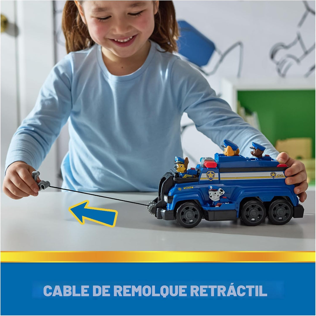 PAW Patrol Team Cruiser, vehículo a gran escala con figuras de acci...