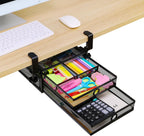 ROSYLINE Under Desk & Desktop Drawer Organizer, 2-Tier Big Capacity