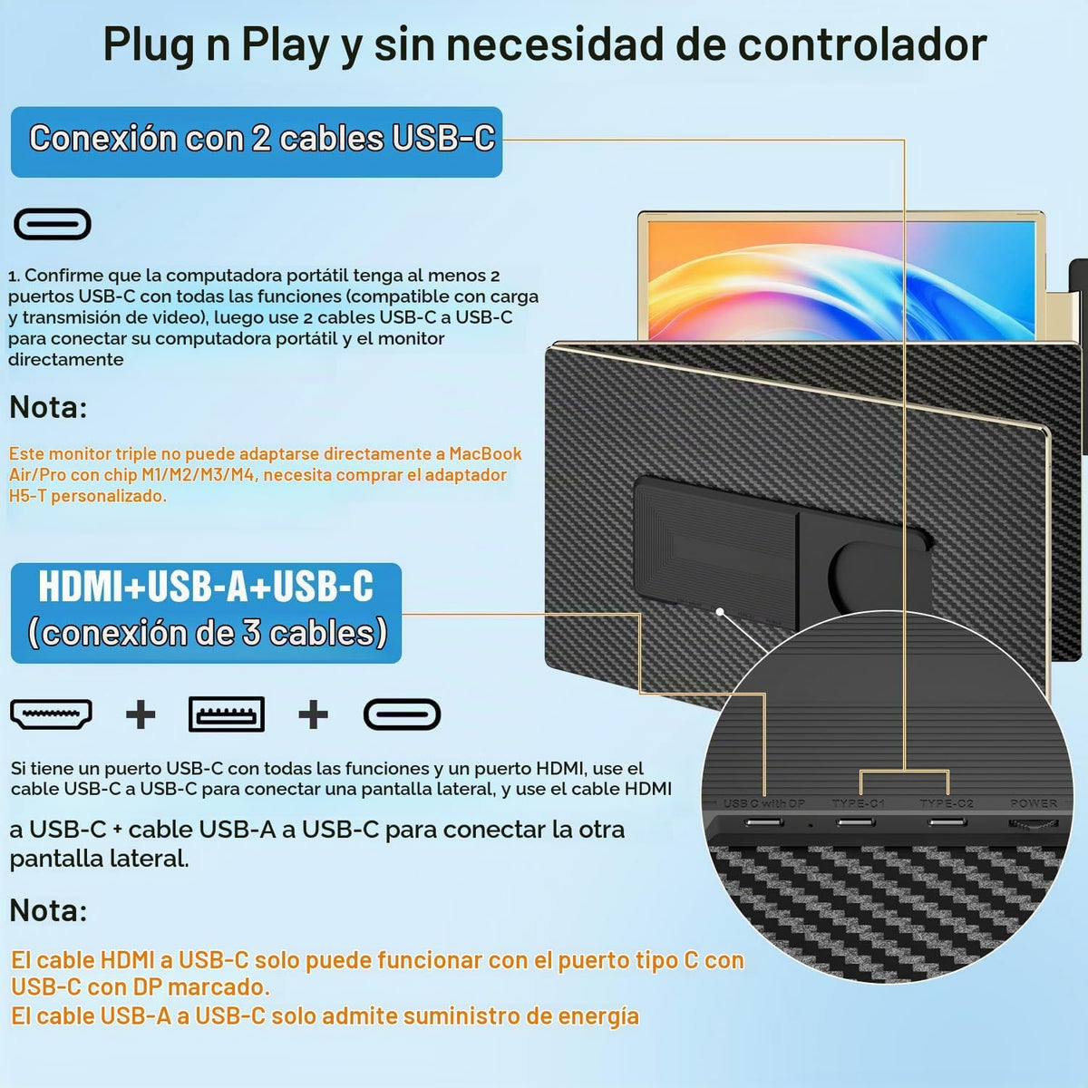 KEFEYA Extensor de pantalla para portátil de 15.6 pulgadas, FHD 108...