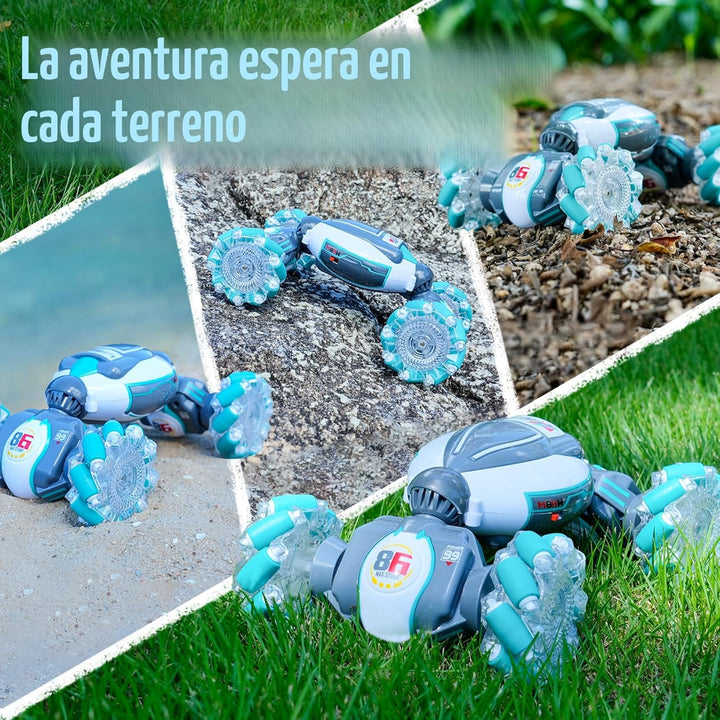 Juguete de auto de acrobacias RC con detección de gestos para niños...