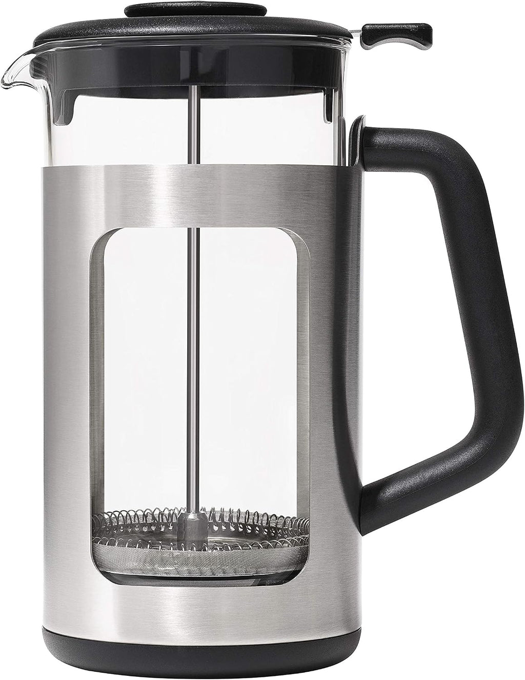 OXO Brew - Prensa francesa de 8 tazas con elevador de tierra