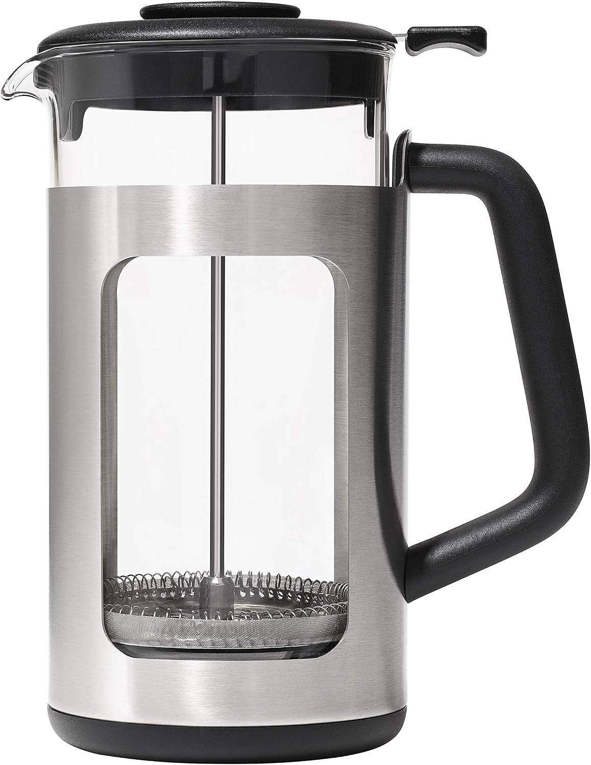OXO Brew - Prensa francesa de 8 tazas con elevador de tierra