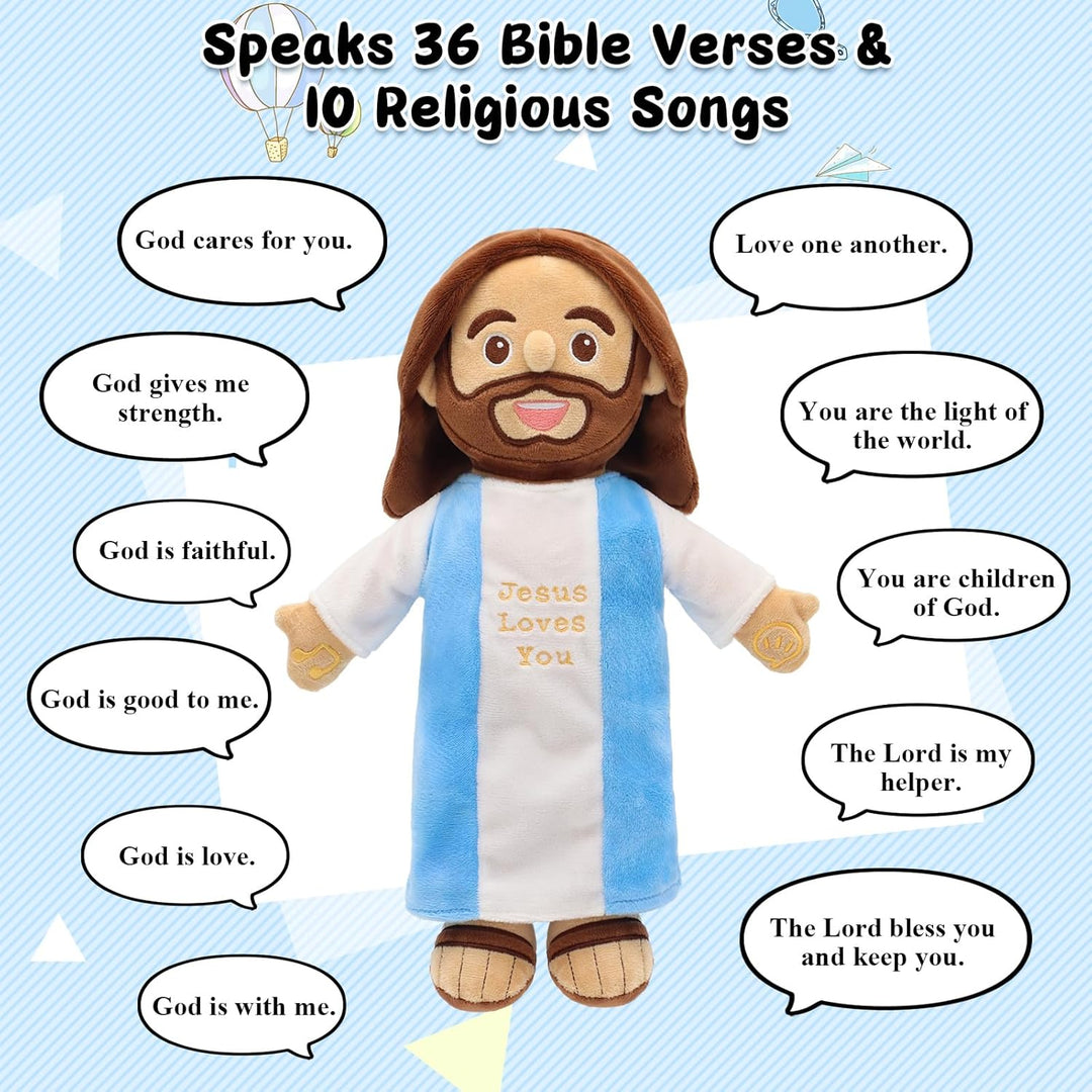 Yelakey Muñeco de peluche que habla Jesús Habla 36